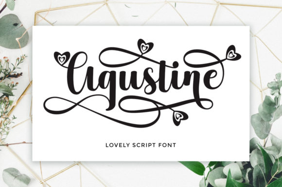 Agustine Script: A Bold Handwritten Font for Confident Campaign Messaging