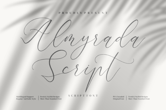 Almyrada Script: A Delicate Script Font for Thoughtful Editorial Design