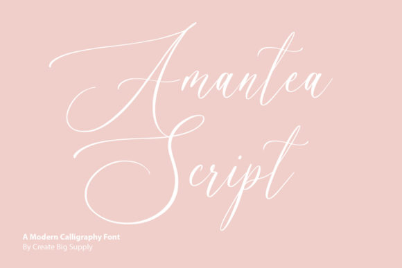 Amantea Script Font for Elegant Handmade Designs