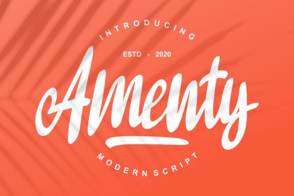 Amenty Script: A Timeless Handwritten Font for Small Business Branding