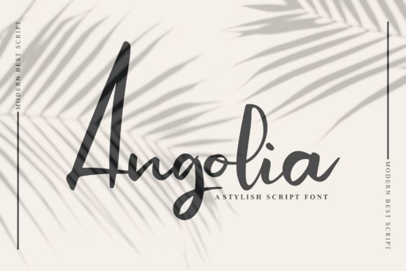 Angolia Script: A Delicate Handwritten Font for Elegant Brand Identity