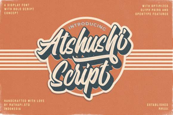 Atshushi Script: Bold Handwritten Font for Digital Branding