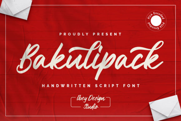 Bakulipack Script Font for Playful, Handwritten Branding