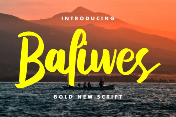 Baliwes Script: A Bold Handwritten Font for Luxury Branding