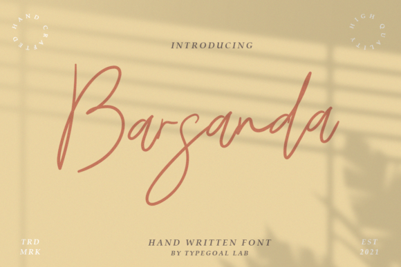 Barsanda Script: A Delicate Script Font for Elegant Editorial Design