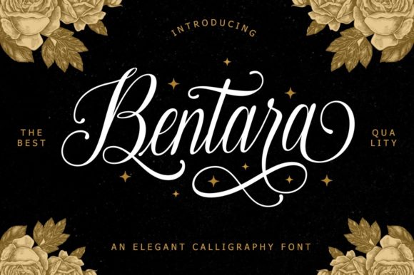 Bentara Script Font for Elegant Branding and Wedding Design