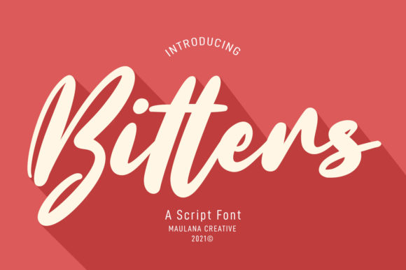 Bitters Script Font for Elegant Branding and Social Media