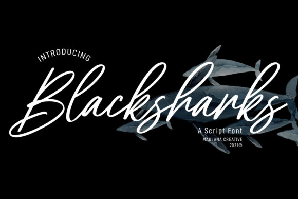 Blacksharks Script: A Playful Script Handwritten Font for Makers
