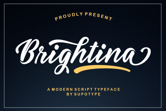 Brightina Script: A Fun and Cute Handwritten Font for Campaigns That Stand Out