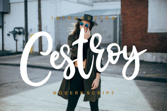 Cestroy Script: A Timeless Script Handwritten Font for Brand Elegance