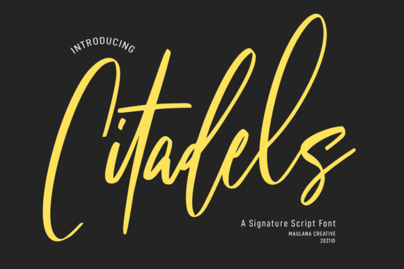 Citadels Signature Script: A Playful Script Handwritten Font for Scroll-Stopping Content