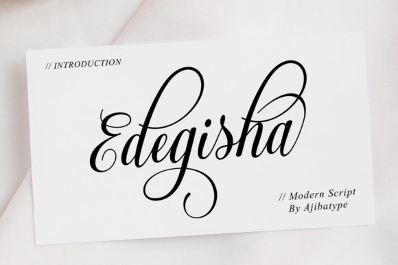 Edegisha Script: A Classy Script Handwritten Font for Modern Branding