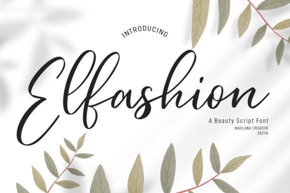 Elfashion Beauty Script Font for Elegant Handmade Design
