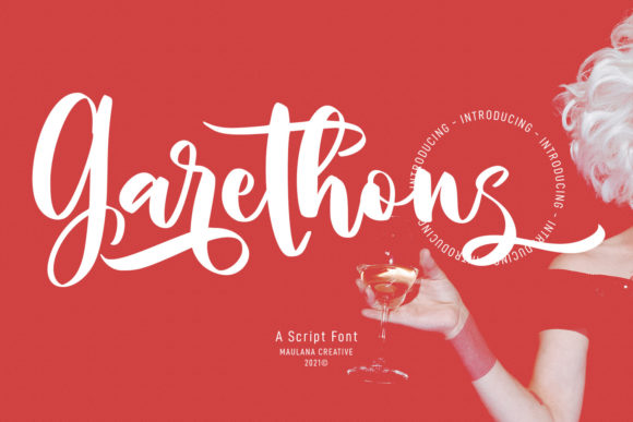 Garethons Script: Elegant Script Handwritten Font for Digital Design