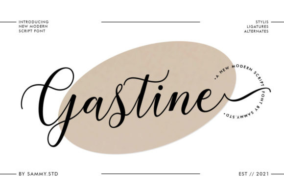 Gastine Script: A Premium Script Handwritten Font for Elegant Digital Branding