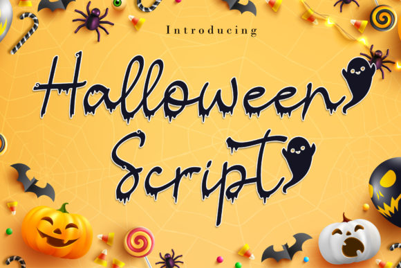 Halloween Script Font for Spooky Handmade Projects