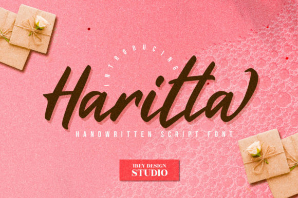 Haritta Script: A Dancing Brushstroke for Creative Projects