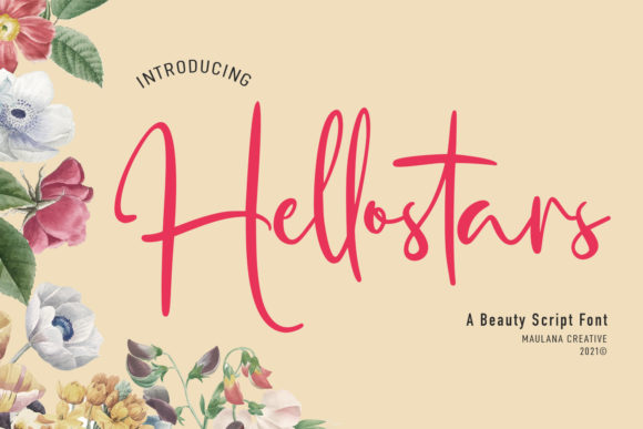 Hellostars Script: A Playful Script Font for Brand Personality