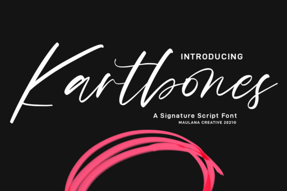 Kartbones Script Font for Handmade Creatives