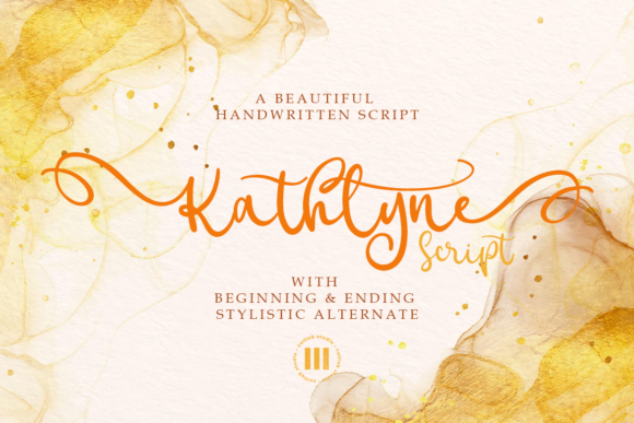 Kathlyn Script Font for Elegant Handmade Design