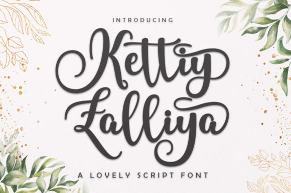 Kettiy Zalliya Script: A Playful Script Handwritten Font for Brand Charm