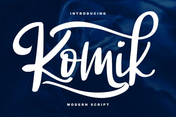 Komik Script: A Vintage Script Font for Editorial Elegance