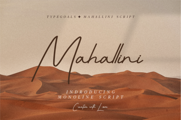 Mahallini Script: A Graceful Script Handwritten Font for Digital Branding
