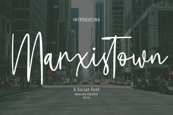 Marxistown Script Font for Elegant Handmade Designs