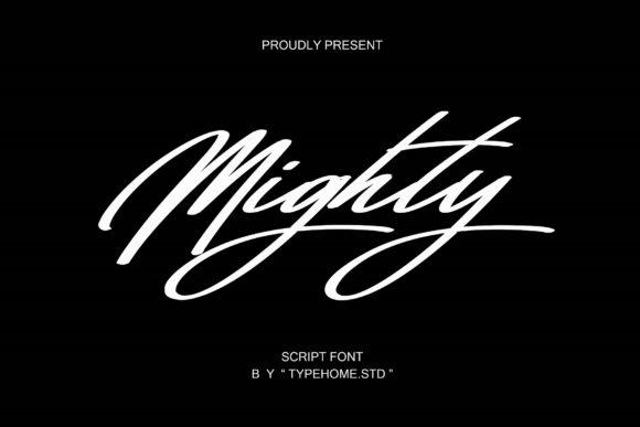 Mighty Script: Elegant Script Handwritten Font for Scroll-Stopping Content