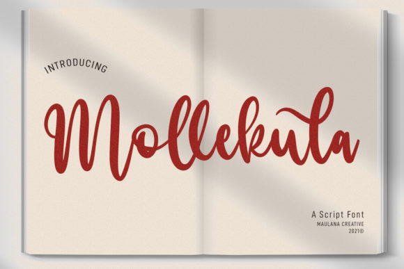 Mollekula Script: A Light Handwritten Font for Luxury Branding