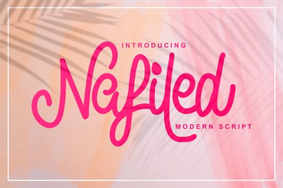 Nafiled Script: A Delicate Script Font for Elegant Digital Branding