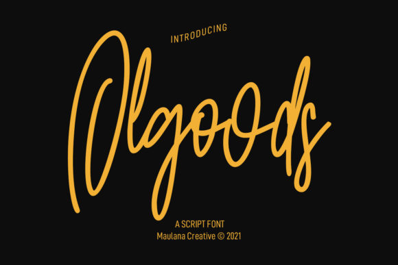 Olgoods Script Font for Stylish Branding & Logos