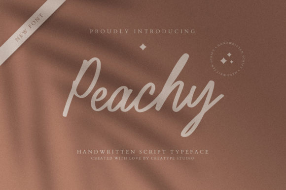 Peachy Script: A Refined Script Handwritten Font for Editorial Elegance