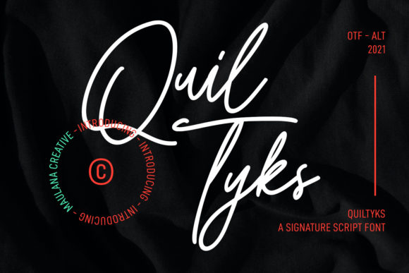 Quiltyks Script: A Premium Script Handwritten Font for Digital Branding