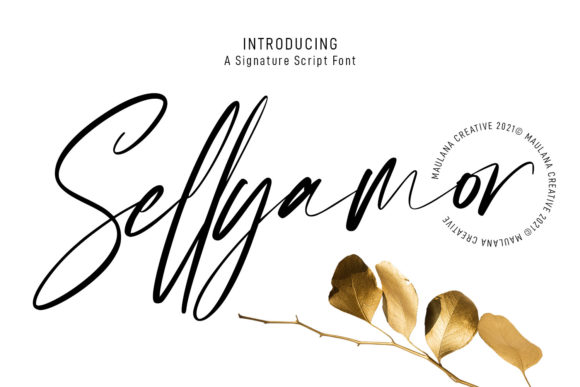 Sellyamor Script: A Handwritten Font for Elegant Web Headlines