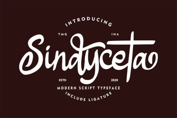 Sindyceta Script Font for Elegant Branding