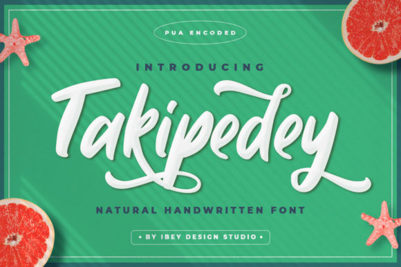 Takipedey Script: A Romantic Script Handwritten Font for Elegant Editorial Design