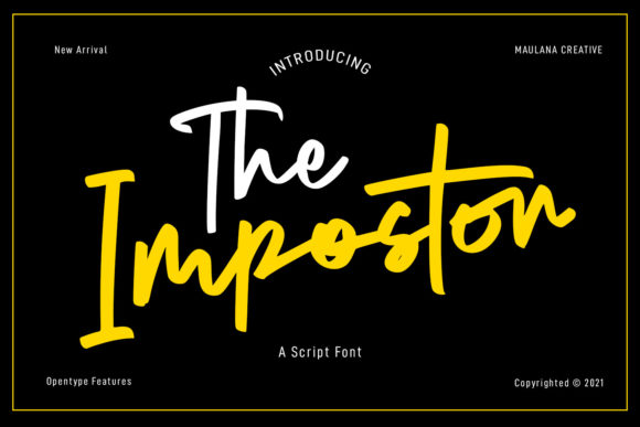 The Impostor Script: A Cute, Relaxed Handwritten Font for Real Branding