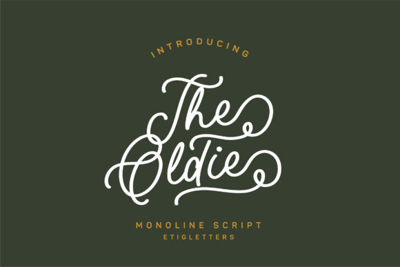 The Oldie Script: A Vintage Script Font for Handmade Brands