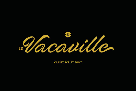 Vacaville Script Font for Handmade Brands & Printables