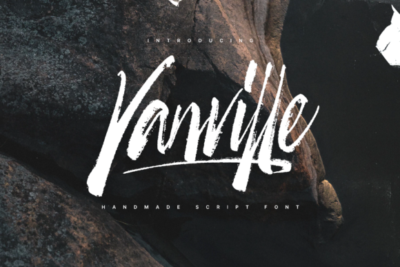 Vanville Script: A Playful Brushed Script Font for Creative Content
