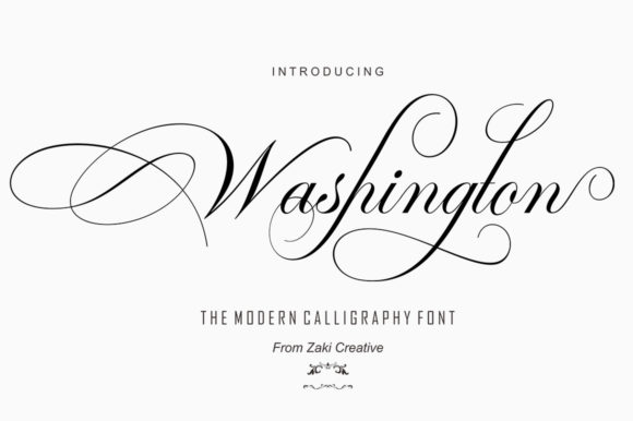 Washington Script: A Refined Script Font for Editorial Elegance