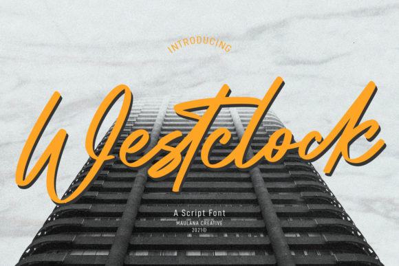 Westclock Script Font for Elegant Handmade Brands